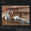 decorative metal curtain rod plastic covered